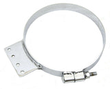 Exhaust Cab Mounting Clamp 8" Narrow for Kenworth Chrome Steel With Tab Style A