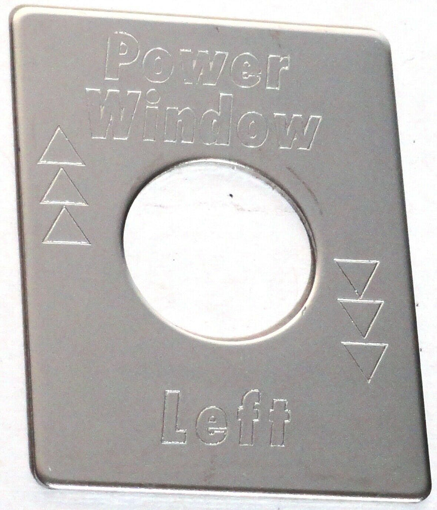 GG Switch Plate for Peterbilt Power Window Left Stainless Steel #68460