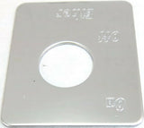 GG Switch Plate for Peterbilt Ether On/ Off Stainless Steel #68485