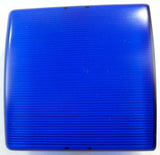 UP Dome Light Lens Square for Peterbilt Blue Plastic 3" Two Tab #30830 Each