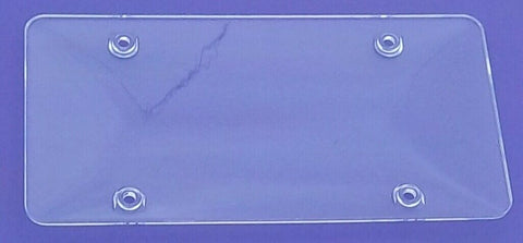 License Plate Protector Bubble Style 4 Hole Clear Plastic 12 1/2" GG#60085-Pair