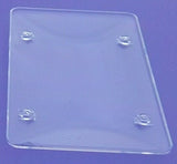 License Plate Protector Bubble Style 4 Hole Clear Plastic 12 1/2" GG#60085-Pair