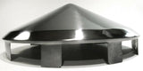 Front Hubs Cap for Aluminum Wheel Universal Pointed Cone SS 1" Lip UP#20109 Pair