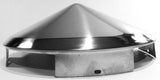 Front Hubs Cap for Aluminum Wheel Universal Pointed Cone SS 1" Lip UP#20109 Pair