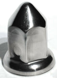 UP Lug Nut Covers 33 mm Round Pointed Stainless 2 3/8" Tall #10083 Set of 5