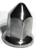 UP Lug Nut Covers 33 mm Round Pointed Stainless 2 3/8" Tall #10083 Set of 5