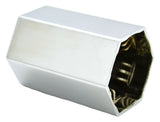 20-Lug Nut Covers 33 mm Push-On Hex Flat Top Chrome Plastic 3" Tall GG#10237