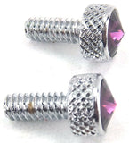 UP Dash Panel Screws for Peterbilt Purple Jewel Chrome 3/4" Tall #23835 Set of 2