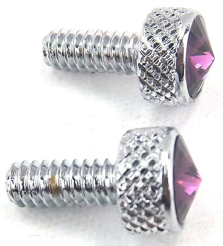 UP Dash Panel Screws for Peterbilt Purple Jewel Chrome 3/4" Tall #23835 Set of 2