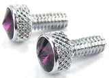 UP Dash Panel Screws for Peterbilt Purple Jewel Chrome 3/4" Tall #23835 Set of 2