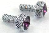 UP Dash Panel Screws for Peterbilt Purple Jewel Chrome 3/4" Tall #23835 Set of 2