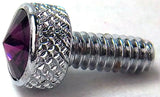 UP Dash Panel Screws for Peterbilt Purple Jewel Chrome 3/4" Tall #23835 Set of 2