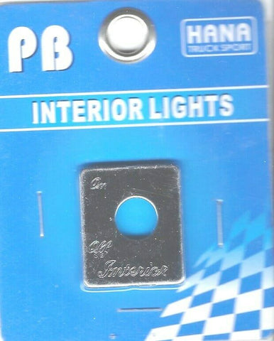 HTS Toggle Switch Plate for Peterbilt Interior Lights Engraved #PB-2053