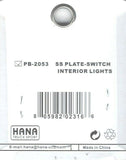 HTS Toggle Switch Plate for Peterbilt Interior Lights Engraved #PB-2053