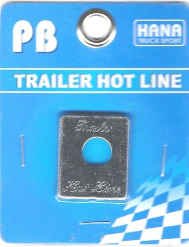 HTS Toggle Switch Plate Peterbilt Trailer Hot Line Stainless Engraved #PB-2038