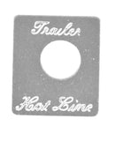 HTS Toggle Switch Plate Peterbilt Trailer Hot Line Stainless Engraved #PB-2038