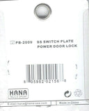 HTS Toggle Switch Plate Peterbilt Power Door Lock Stainless Engraved #PB-2009