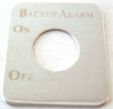 UP Switch Plate for Kenworth Back Up Alarm Stainless Steel Etched Letters #48216