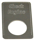 GG Indicator Plate for Kenworth Check Engine Stainless Steel Block Letter #68551