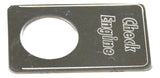 GG Indicator Plate for Kenworth Check Engine Stainless Steel Block Letter #68551