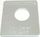 GG Switch Plate for Peterbilt Reset Fuel MPG Stainless Steel #68491