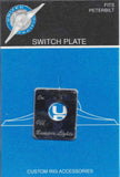 UP Toggle Switch Plate for Peterbilt Bumper Light Stainless Steel Etched #48411