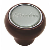 UP Dash Control Knob Washer 1" Silver Glossy Sticker Wood Knob #23553 Each