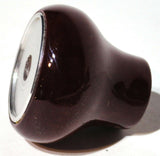 UP Dash Control Knob Washer 1" Silver Glossy Sticker Wood Knob #23553 Each