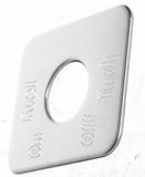 GG Switch Plate for Freightliner Fuel Tach Stainless Steel #68764