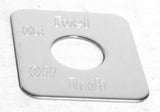 GG Switch Plate for Freightliner Fuel Tach Stainless Steel #68764