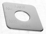 GG Switch Plate for Freightliner Fuel Tach Stainless Steel #68764