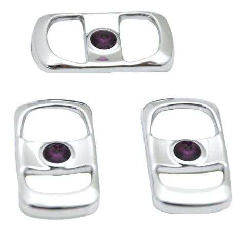 UP Rocker Switch Covers for Freightliner Purple Jewel Plastic #42053 Set of 3