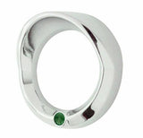 UP Small Gauge Cover for Peterbilt 2006 & up Chrome Visor Green Jewel #40682 Ea.