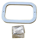 GG Rectangular Light Bezel/Trim For Rubber Grommet Stainless 2 Hole #80784 Each