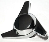 GG Hub Cap Spinner 3 Bar Right Hand Chrome Plastic 1-1/2" Wing Stud Mount #90318