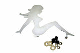 GG Cut Out Sitting Nude Face to the Right 9"x 6.5" Chrome Stud Mount #90040 Each