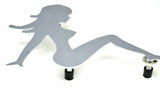 GG Cut Out Sitting Nude Face to the Right 9"x 6.5" Chrome Stud Mount #90040 Each