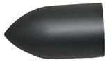 UP Lug Nut Covers 33 mm Screw-On Bullet Matte Black 3 7/8" Tall #10550 Set of 5