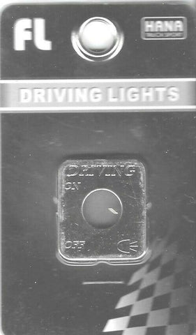 HTS Switch Plate for Freightliner Driving Lights Stainless Engraved #FL-1006