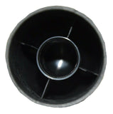 UP Lug Nut Covers 33 mm Screw-On Black Dome Plastic 3 3/4 Tall #10549 Set of 5