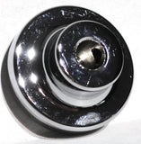 UP Wiper Control Knob Chrome Aluminum w/ Blue Maltese Cross Sticker #23625