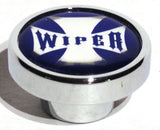UP Wiper Control Knob Chrome Aluminum w/ Blue Maltese Cross Sticker #23625