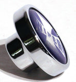 UP Wiper Control Knob Chrome Aluminum w/ Blue Maltese Cross Sticker #23625
