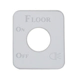 UP Switch Plate for Kenworth Floor Light Stainless Steel Etched Letters #48248