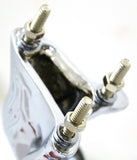 Lighted Hood Ornament Stallion Windrider Red Wing 3 Stud Chrome 9 3/4" GG#48393