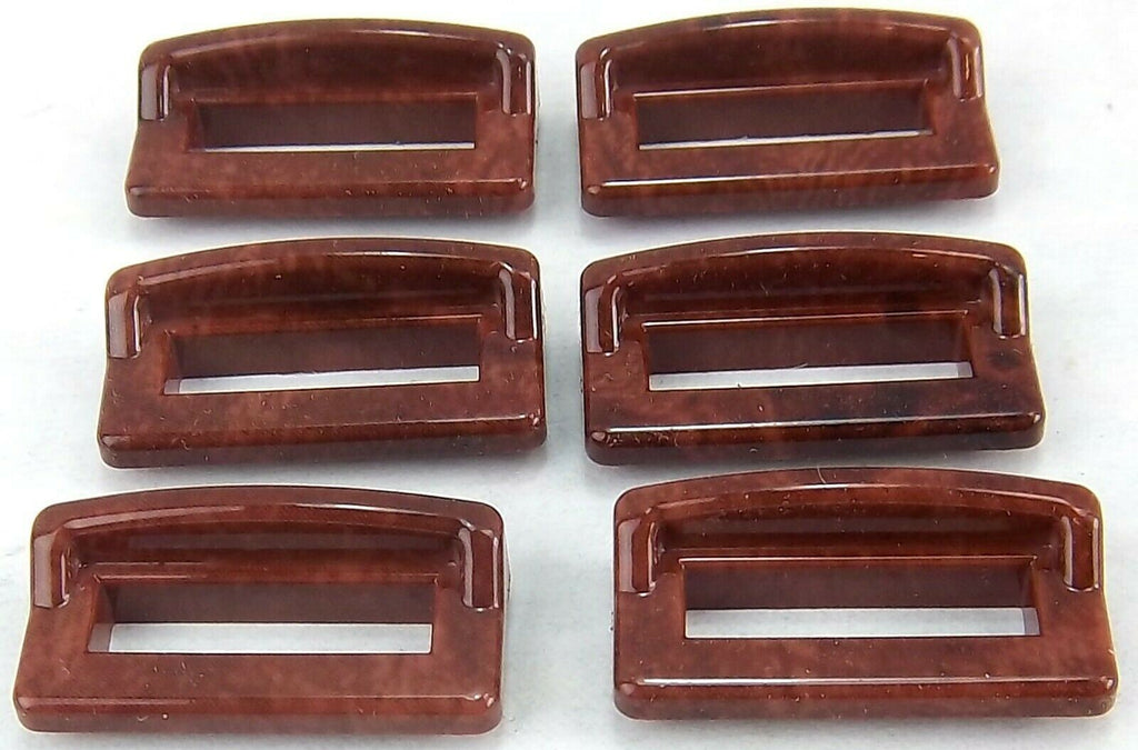 GG Switch Label Bezels for Peterbilt 1977-00 Woodgrain Visor Plastic #68248-6 pc