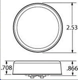 TL LED Marker Clearance Light 13 Red LEDs & Lens Plastic 2 1/2" #1050-3 Each