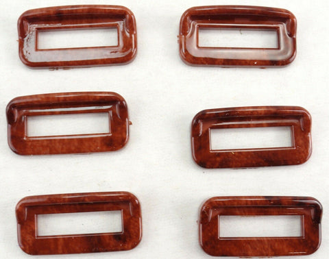 GG Switch Label Bezels for Peterbilt 2001-05 Woodgrain Visor Plastic #68249-6 pc