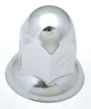 GG Lug Nut Covers 33 mm Nipple Push-On Chrome Steel 2 1/16 Tall #10279 Set of 5
