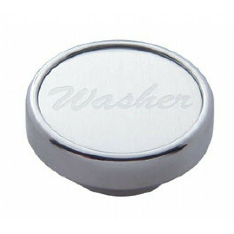 UP Washer Control Knob Silver 1" Aluminum Sticker Chrome Knob #23041 Each